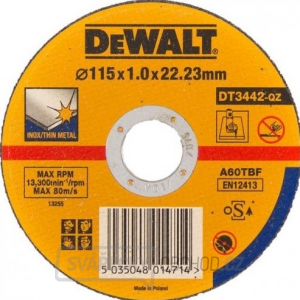 DeWALT DT3442 Kotúč na rezanie nerezovej ocele gallery main image