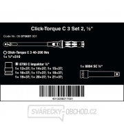 Wera 075681 Momentový kľúč Click-Torque C 3 Set 2 s račňou 1/2" (40 ÷ 200 Nm) Sada na skrutkovanie do betónu Náhľad