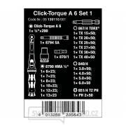 Wera 130110 Momentový klíč Wera Click-Torque A 6 Set 1 s přepínací ráčnou 1/4" (2,5 ÷ 25 Nm) Sada 21 dílů Náhled