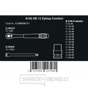 Wera 005530 Zyklop Comfort 3/8" račňa vrátane nástrčných hlavíc 8 ÷ 24 mm, 8100 SB 12 (sada 16 dielov) Náhľad