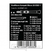 Wera 073671 Držiak 4 mm a nôž pre elektroniku Kraftform Kompakt Micro 20 ESD 1 (sada 20 dielov) Náhľad