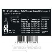 Wera 075851 Nástroje Safe-Torque Speed Universal 1. Typ 7515/16 (sada 16 dielov) 2 - 6 Nm Náhľad