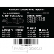 Wera 057483 Vymeniteľné skrutkovacie čepele Kraftform Kompakt Turbo Imperial 1, palec (sada 19 kusov) Náhľad