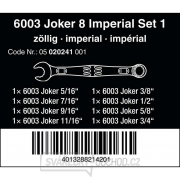 Wera 020241 Kľúče 5/16 ÷ 3/4" palca 6003 Joker 8 Imperial Set 1 (sada 8 kusov) Náhľad