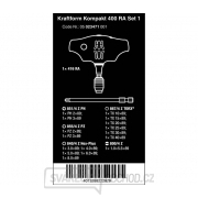 Wera 023471 Skrutkovacie bity s T-rukoväťou Kraftform Kompakt 400 RA Set 1 (sada 17 dielov) Náhľad