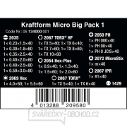 Wera 134000 Wera skrutkovače na elektroniku Kraftform Micro Big Pack 1 (sada 25 kusov) Náhľad