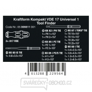 Wera 006611 Rukoväte Kraftform Kompakt VDE 17 Univerzálny 1 nástrojový prst s vymeniteľnými čepeľami (sada 17 ks) Náhľad