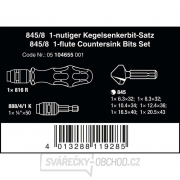 Wera 104655 1/4" bity s 90° kužeľovými záhlbníkmi 845/8 (sada 8 kusov) Náhľad