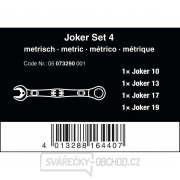 Wera 073290 Ráčnové kľúče 10 ÷ 19 mm 6000 Joker 4 sada 1 sada 4 ks Náhľad