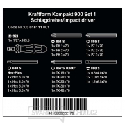 Wera 018110 Rázové kľúče 1/4" Kraftform Plus 900 Set 1 (sada 19 kusov) Náhľad