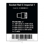 Wera 005480 Magnetická tyč C Imperial 1 so sadou nástrčných hlavíc 3/8 ÷ 1" typ 8790 HMC Zyklop 1/2" (sada 9 dielov) Náhľad