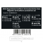 Wera 051012 Skrutkovače Kraftform SL, PH, PZ, TORX na magnetickej tyči, 9650 (sada 9 dielov) Náhľad