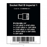 Wera 005450 Magnetická tyč B Imperial 1 so sadou nástrčiek 1/4 ÷ 3/4" typ 8790 HMB Zyklop 3/8" (sada 9 dielov) Náhľad