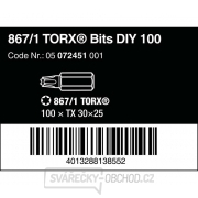 Wera 072451 Bity 1/4" TX 30 867/1 Z TORX DIY (balenie 100 ks) Náhľad