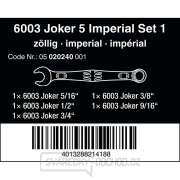 Wera 020240 Kľúče 5/16 ÷ 3/4", palec 6003 Joker 5 Imperial Set 1 (sada 5 kusov) Náhľad