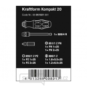 Wera 051021 Šroubovák Kraftform Kompakt 20 v pouzdře (Sada 7 dílů) Náhled