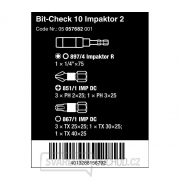 Wera 057682 1/4" Bit-Check 10 Impaktor 2 (sada 10 kusov) Náhľad