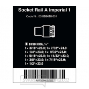 Wera 005420 Magnetická tyč A Imperial 1 so sadou nástrčiek 3/16 ÷ 1/2" mm typ 8790 HMA Zyklop 1/4" (sada 9 dielov) Náhľad