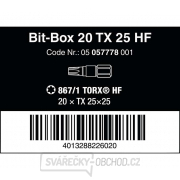 Wera 057778 Skrutkovacie bity 1/4" Bit-Box 25 TX HF (sada 20 kusov) Náhľad