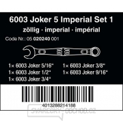 Wera 020229 Kľúče 5/16 ÷ 1/2" 6003 Joker 4 sada Imperial 1 (sada 4 ks) Náhľad