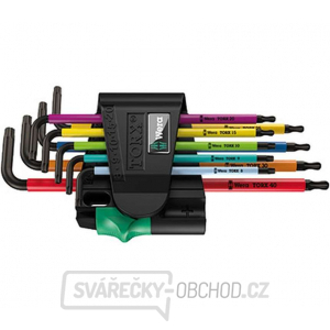 Wera 073599 Nástrčné kľúče 967 SPKL/9 TORX BO Multicolour, BlackLaser (sada 9 ks) gallery main image