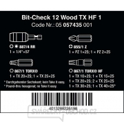 Wera 057435 Skrutkovacie bity 1/4" Bit-Check 12 Wood TX HF 1 (sada 12 kusov) Náhľad