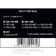 Wera 006147 Elektrikářské šroubováky Kraftform Plus VDE řada 100 typ 160 i/7 + zkoušečka napětí (Sada 7 dílů + stojánek) Náhled