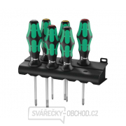 Wera 105622 Skrutkovače Kraftform Plus Lasertip série 300 typ 335/350/355/6 (sada 6 ks + stojan) + darčekový otvárač na fľaše Wera Náhľad