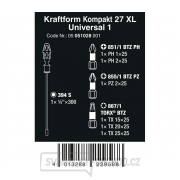 Wera 051028 Držiak bitov 300 mm Kraftform Kompakt 27 XL Universal 1 vrátane bitov (sada 7 kusov) Náhľad