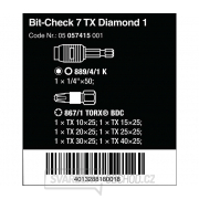 Wera 057415 Bit-Check 7 TX Diamond 1 s držiakom 889/4/1 K (sada 7 kusov) Náhľad