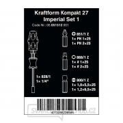 Wera 051512 Držák bitů Kraftform Kompakt 27 Imperial Set 1 včetně bitů v rukojeti (Sada 7 dílů) Náhled