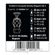 Wera 008884 Skrutkovač s račňou Kraftform Kompakt Stubby Magazin RA 2 (sada 6 ks) Náhľad