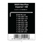 Wera 133180 Nástrčné kľúče inbus 950/9 Hex-Plus Imperial 1 SB inch, blacklaser (sada 9 dielov) Náhľad