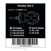 Wera 008871 Držiaky bitov a skrutkovačov Stubby Set 2 Sada 5 kusov Náhľad