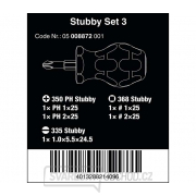 Wera 008872 Držiaky bitov a skrutkovačov Stubby Set 3 Sada 5 kusov Náhľad