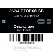 Wera 073471 Skrutkovacie bity 1/4" Torx TX 15 867/4 Z SB (3 ks) Náhľad