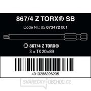 Wera 073472 Skrutkovacie bity 1/4" Torx TX 20 867/4 Z SB (3 ks) Náhľad