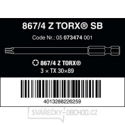 Wera 073474 Skrutkovacie bity 1/4" Torx TX 30 867/4 Z SB (3 ks) Náhľad