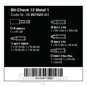 Wera 057424 Skrutkovacie bity Bit-Check 12 Metal 1 (sada 12 kusov) Náhľad