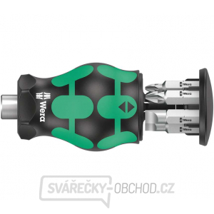 Wera 008877 Držák bitů 1/4" Kraftform Kompakt Stubby 4 se zásobníkem (Sada 6 dílů) gallery main image