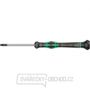 Wera 118052 TORX skrutkovač TX 15 BOx60 mm na použitie v elektronike Kraftform Micro typ 2067, s bezpečnostným kolíkom gallery main image