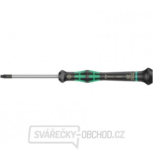 Wera 118054 TORX skrutkovač TX 20 BOx60 mm na použitie v elektronike Kraftform Micro typ 2067, s bezpečnostným kolíkom gallery main image