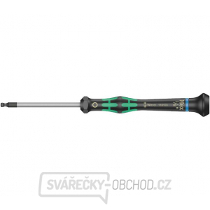 Wera 118103 Šesťhranný skrutkovač 1/8 "x60 mm s guľovou hlavou na použitie v elektronike Kraftform Micro typ 2052, palec gallery main image