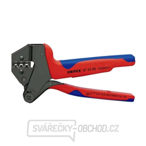 Krimpovacie systémové kliešte 200 mm Knipex 97 43 66 pre konektory MC4 Multi-Connect gallery main image