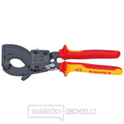 Káblové kliešte 250 mm KNIPEX 95 36 250 - 1000 V. Chrómované, viaczložkové VDE objímky gallery main image