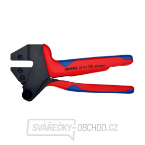 Viacúčelové lisovacie kliešte 200 mm Knipex 97 43 200 A, na vymeniteľné lisovacie profily gallery main image