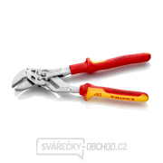 Klešťový klíč 250 mm, Knipex 86 06 250 - pochromováno, VDE vícesložkové návleky Náhled