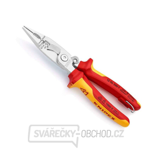 Knipex 13 96 200 T (200 mm) elektroinštalačné kliešte s upevňovacím okom gallery main image