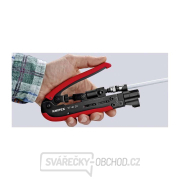 Kompresní nářadí Knipex 97 40 20 SB pro koaxiální konektory Náhled