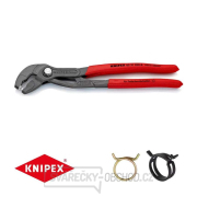 Kliešte na hadicové spony KNIPEX 85 51 250 A, 250 mm - protišmyková rukoväť, atramentovo sivá fosfátová farba gallery main image